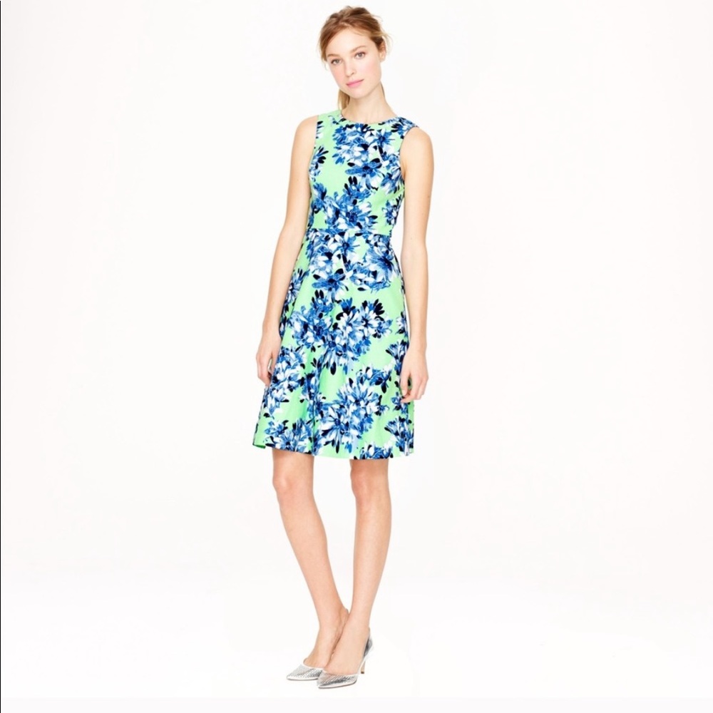 NWT J. Crew Floral fit & flare dress